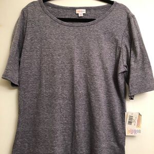 Lula Roe Gigi Grey T-Shirt 2XL